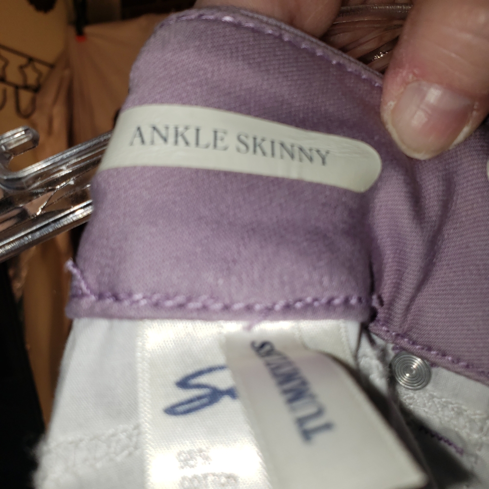 Seven7 Lilac Skinny Ankle Tummyless Denim Pants - 8 - Picture 9 of 9
